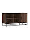 Metallic Shoe Organizer Brown 100x40x53.5cm