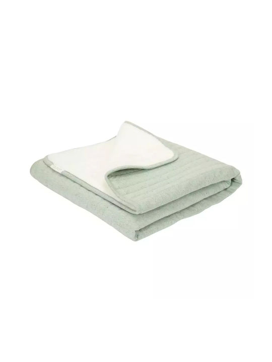 Little Dutch Blanket Cot Green 110x140cm