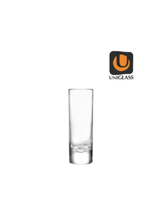 Uniglass Σετ Ποτήρια Λικέρ/Ούζο από Γυαλί 12τμχ