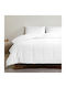 Bed&Bath Плик за Завивка Памучен Единичен 170x250 Бял
