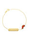 Mentzos Kinderarmband ID aus Gold 9K