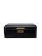 Cryspo Trio Brotkasten Metallisch Schwarz 43x23x17cm