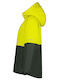 Kinder Freizeitjacke mit Kapuze Yellow Green