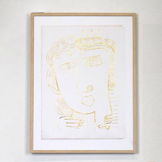 Γυναικείο Πρόσωπο Πίνακας σε Καμβά 45x60cm