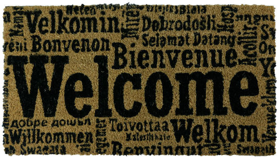 San Lorentzo Πατάκι Εισόδου Welcomemultilingual-1 33x60εκ.
