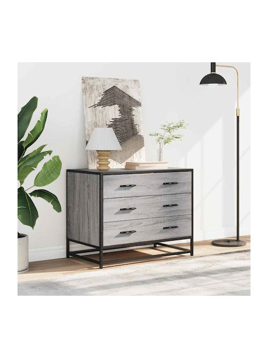 Συρταριέρα Κρεβατοκάμαρας Grey Sonoma 70x41x56cm