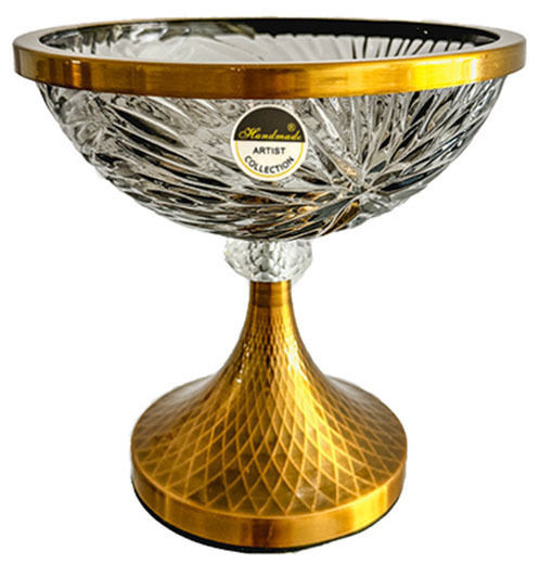 Karvounis Decorative Bowl Transparent 20x20cm