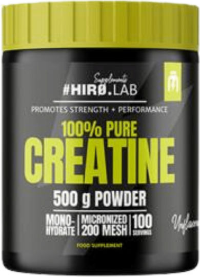 Hiro.Lab 100% Pure Creatine Μικρονισμένη Μονοϋδρική Κρεατίνη 500gr