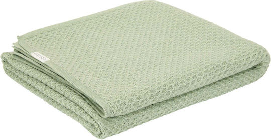 Little Dutch Blanket Nursery Swaddling Blankets Pure Knitted Green 70x100cm