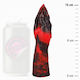 Epic Glass Dildo With Suction Cup Black 16cm