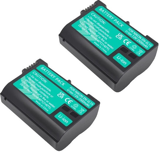 Nikon EN-EL15 Akku Dual USB Ladegerät LCD Display 2 Stück Akku