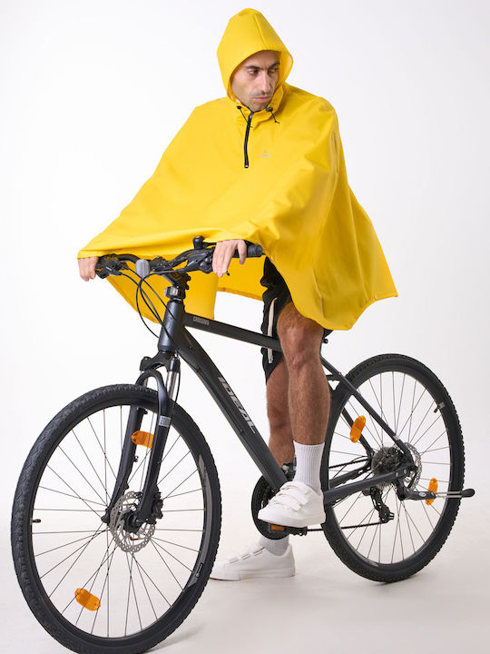 Anorak Wasserdichter Poncho Radfahrer Flex Gelb