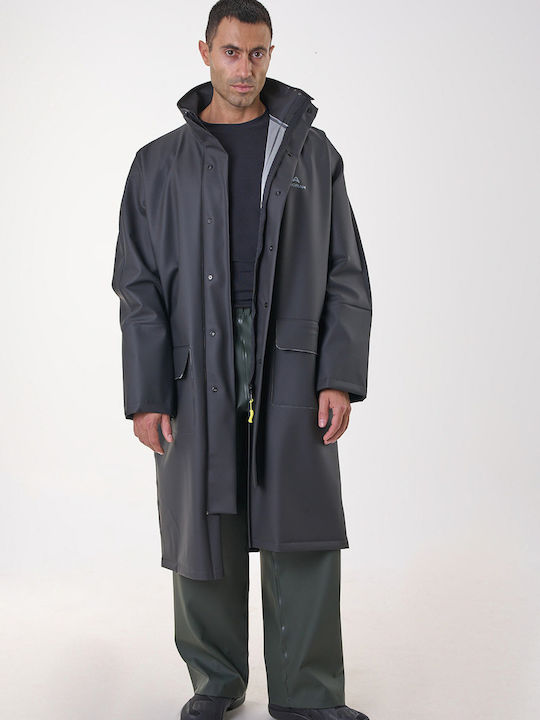 Anorak Waterproof Trench Coat Street X-long Black