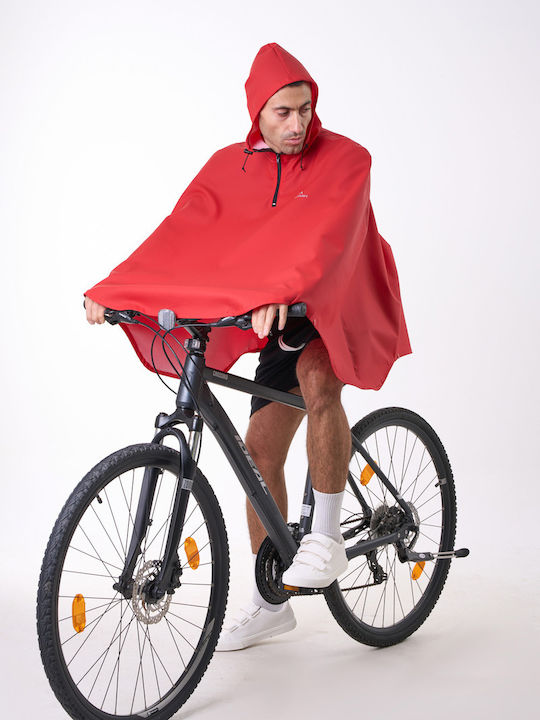 Anorak Αδιάβροχο Πόντσο Cyclist Flex Κόκκινο Anorak Αδιάβροχο Πόντσο Cyclist Flex Κόκκινο
