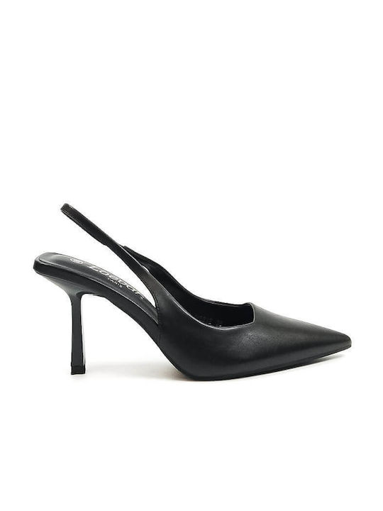 LOEVAH Black Heels Open Heel