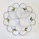 F L Bread Basket in White
