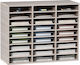 Vevor Wooden File Organizer 27 Slots Grey Wjzlfpjbhb27af8amv0