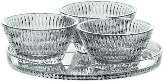 Nachtmann Serving Bowl Round Glass White 4pcs
