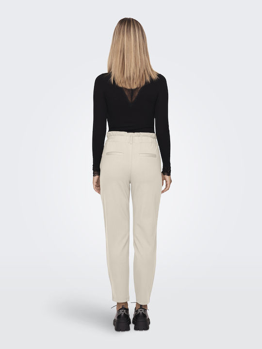 Only Damen Stoff Hose Beige