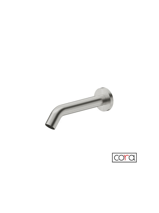 Cora Μίκτης Μπαταρίας Εντοιχισμού για Νιπτήρα Inox Ασημί 5206014024819
