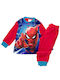 Marvel Παιδική Πιτζάμα Χειμωνιάτικη Fleece κόκκινο