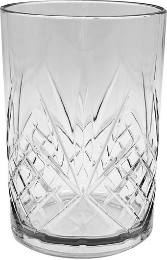Plastic Pool Glass 41cl Transparent Φ8.5x12cm Series Firenze 2851-21