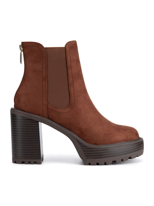 Nine West Γυναικεία Μποτάκια Καφέ