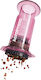 Aeropress Coffee 1-4 Cups Clear Pink