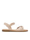 Flache Sandalen für Damen in Beige Farbe