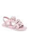 Women's Flat Sandals in Pink Color