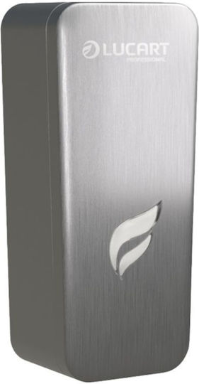 Stainless Steel Matte Liquid Hand Soap Dispenser 26x11.8x9.3cm Zenith Series Lucart Professional Lucart.892458