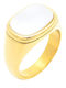 Puppis Damen Ring mit Steinen aus Stahl Vergoldet