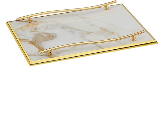 Marble Type 2031 Wedding Tray made of Metal Black 1pcs