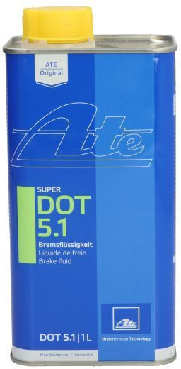 Ate Dot5.1 Brake Fluid 1l Dry 265°c Wet 180°c Viscosity 750mm²/sec Change Every 3 Years