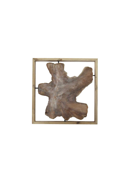 Soulworks Διακοσμητικό Τοίχου Minle από Ξύλο 60x6x60cm