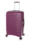 Verage Medium Travel Suitcase Hard Bordeaux with 4 Wheels Height 65cm