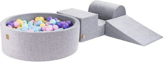 Meow Baby Spielset aus Stoff 90x90x30cm. Gray