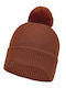 Tim Pom Pom Beanie Ανδρικός Σκούφος Πλεκτός σε Πορτοκαλί χρώμα