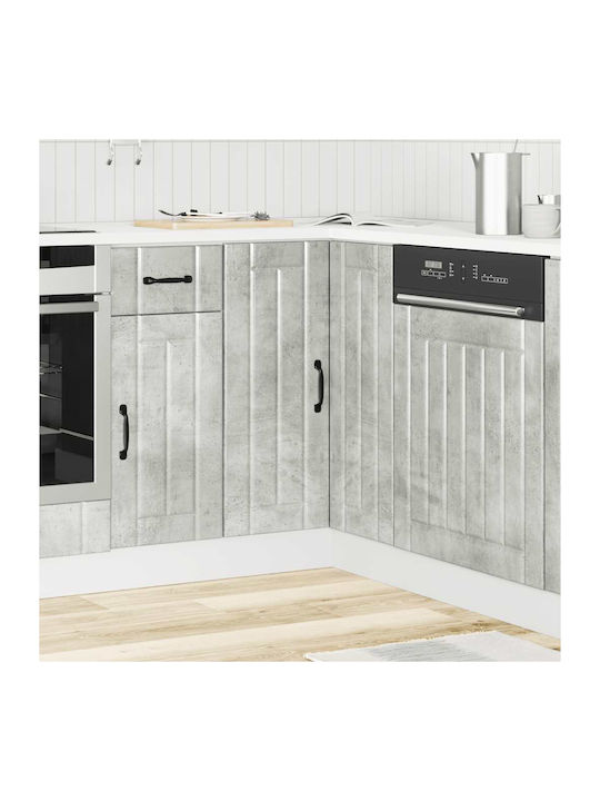Lucca Corner Cabinet Wall Concrete Grey 75.5x75.5x81.5pcs