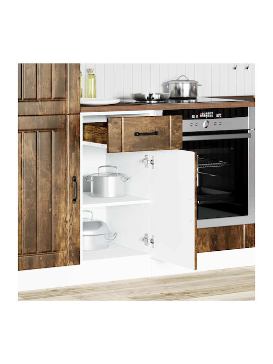 Lucca Spülbeckenschrank Smoked Oak 40x46x81.5cm
