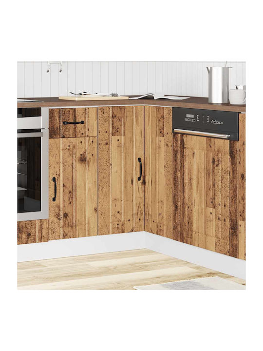 Lucca Corner Cabinet Wall Coffee 75.5x75.5x81.5pcs