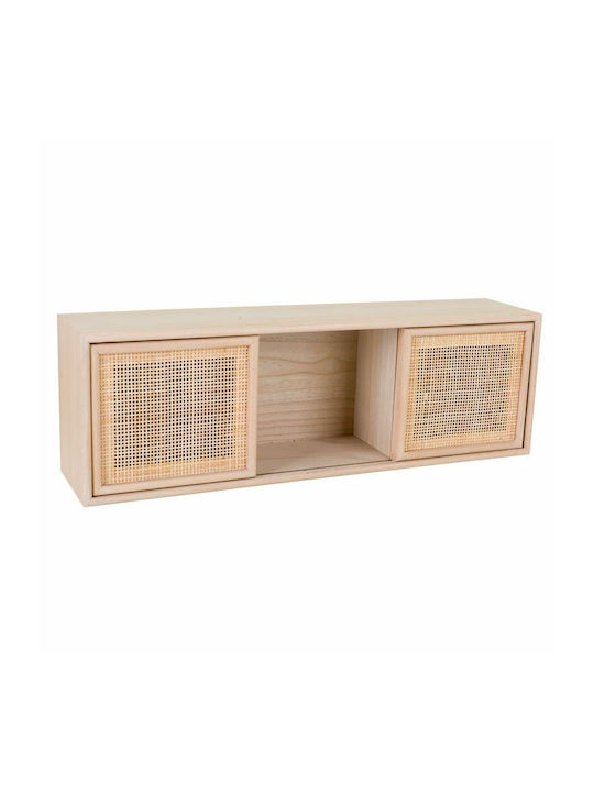 Shelf Wall 81x17x26cm Natural Wood