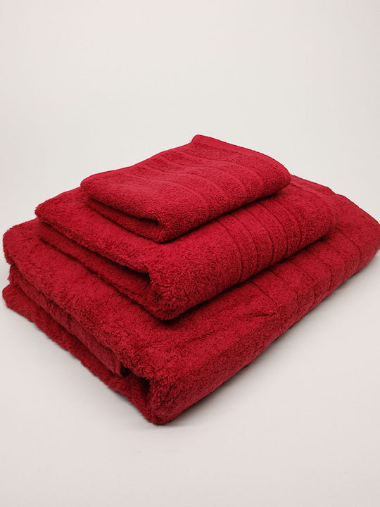 Face Towel 50x100 600gsm 100% Cotton Red