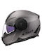 LS2 Scope II Titamium Matt Κράνος Μηχανής Flip-Up ECE 22.06 1750gr με Sunvisor