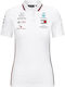 Women's Polo Blouse Short Sleeve White