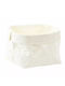 Bread Box Fabric White 15x15x29cm