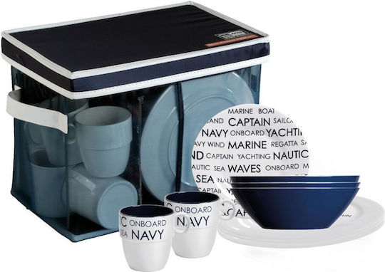 Marine Business Alb Porțelan Set de Vase 24buc