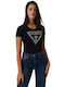 Shiny Triangle Damen T-Shirt Schwarz