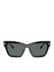 Tory Burch Damen Sonnenbrille mit Schwarz Kunststoff Gestell und Schwarz Linse TY7208U-170987
