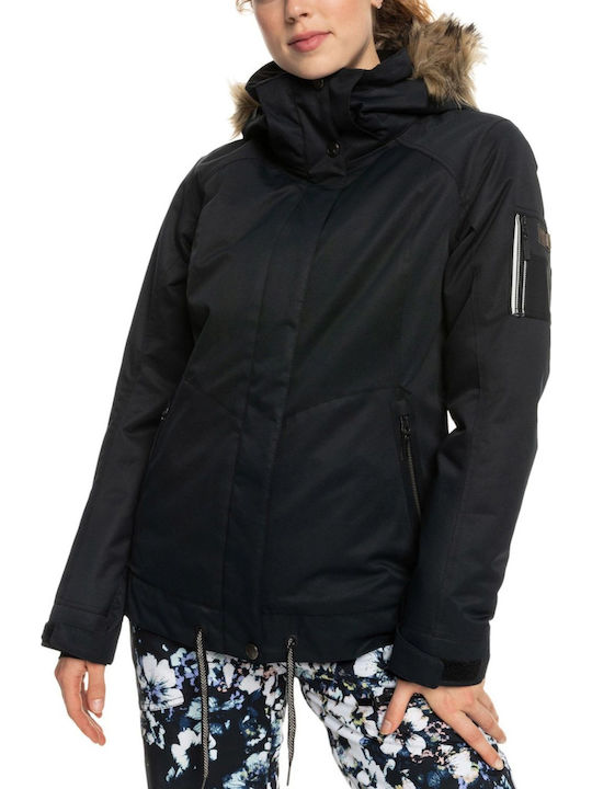 Roxy Meade ERJTJ03367-KVJ0 Γυναικείο Μπουφάν για Σκι & Snowboard Μαύρο